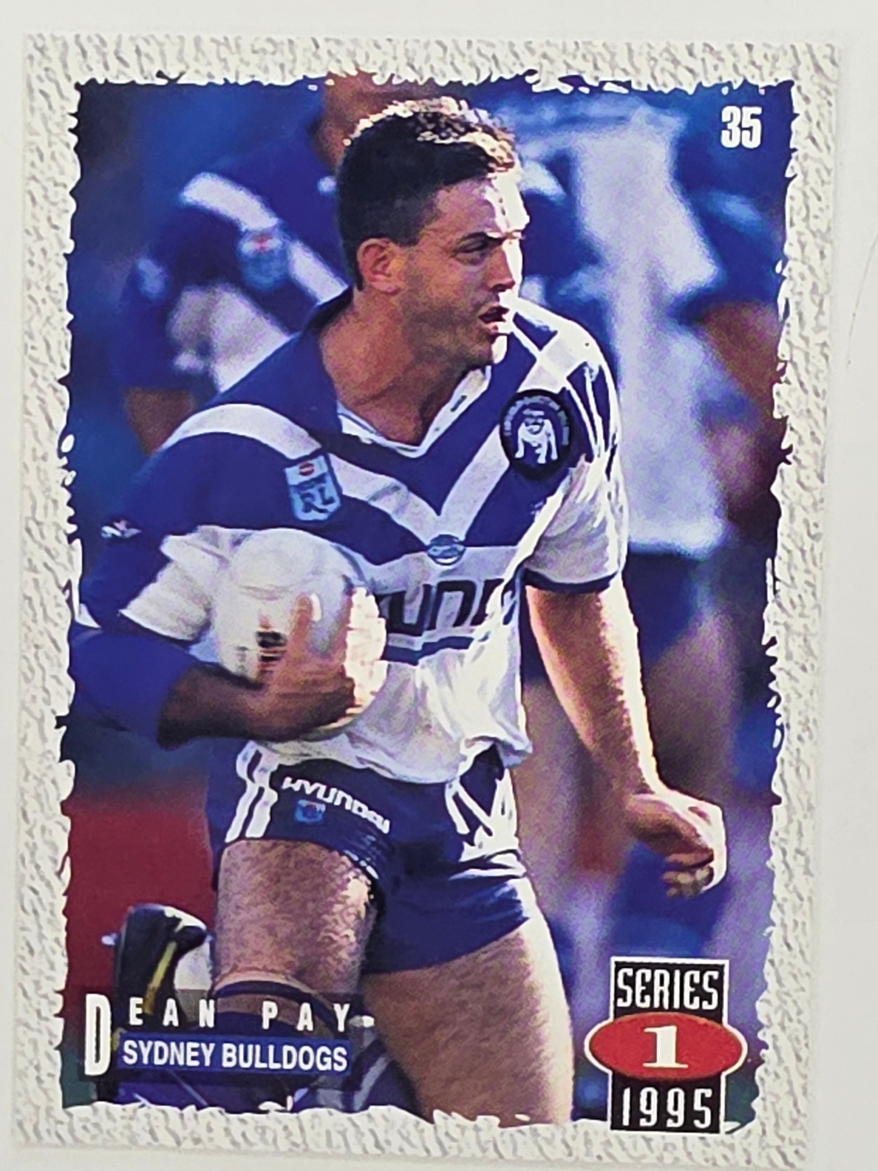 NRL 1995 Dynamic Series 1 Base Card #035 Dean Pay Canterbury Bankstown Bulldogs