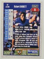 NRL 1995 Dynamic Series 1 Base Card #037 Richie Barnett Cronulla Sutherland Sharks