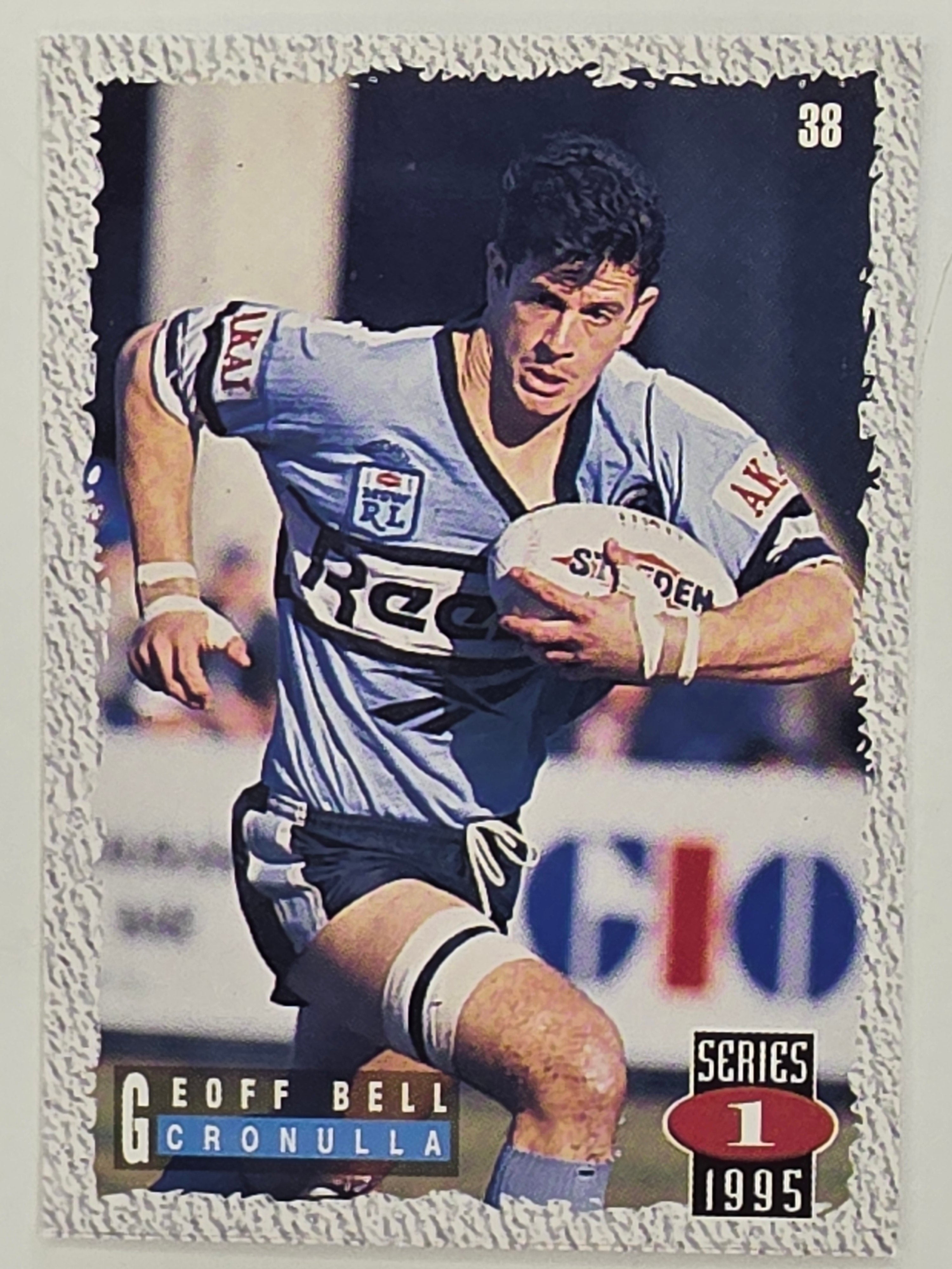 NRL 1995 Dynamic Series 1 Base Card #038 Geoff Bell Cronulla Sutherland Sharks