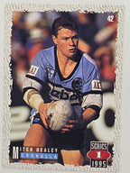 NRL 1995 Dynamic Series 1 Base Card #042 Mitch Healey Cronulla Sutherland Sharks