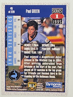 NRL 1995 Dynamic Series 1 Base Card #045 Paul Green Cronulla Sutherland Sharks
