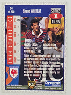 NRL 1995 Dynamic Series 1 Base Card #054 Shane Whereat Eastern Suburbs Roosters