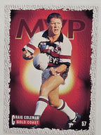 NRL 1995 Dynamic Series 1 Base Card #057 Craig Coleman Gold Coast Seagulls