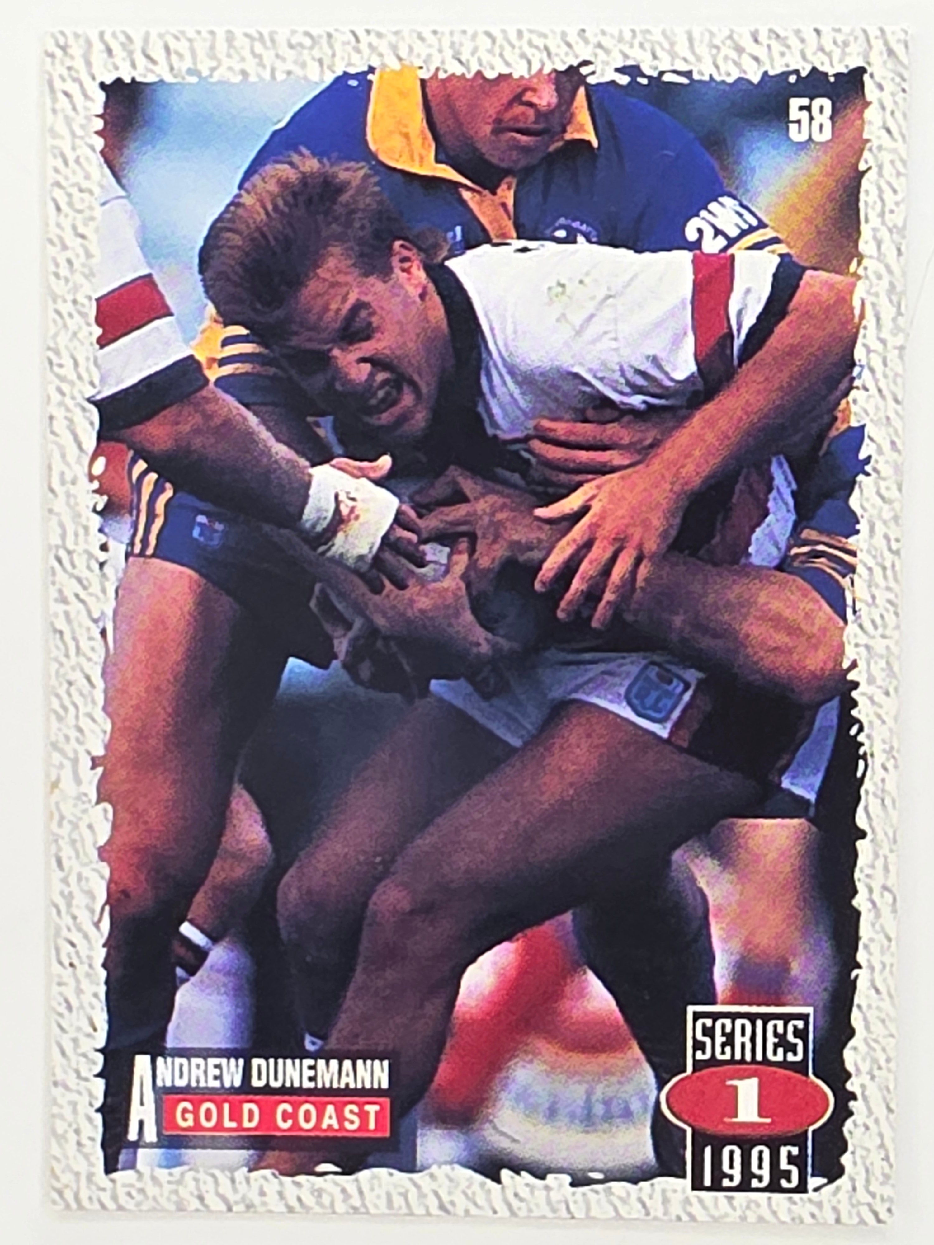 NRL 1995 Dynamic Series 1 Base Card #058 Andrew Dunemann Gold Coast Seagulls
