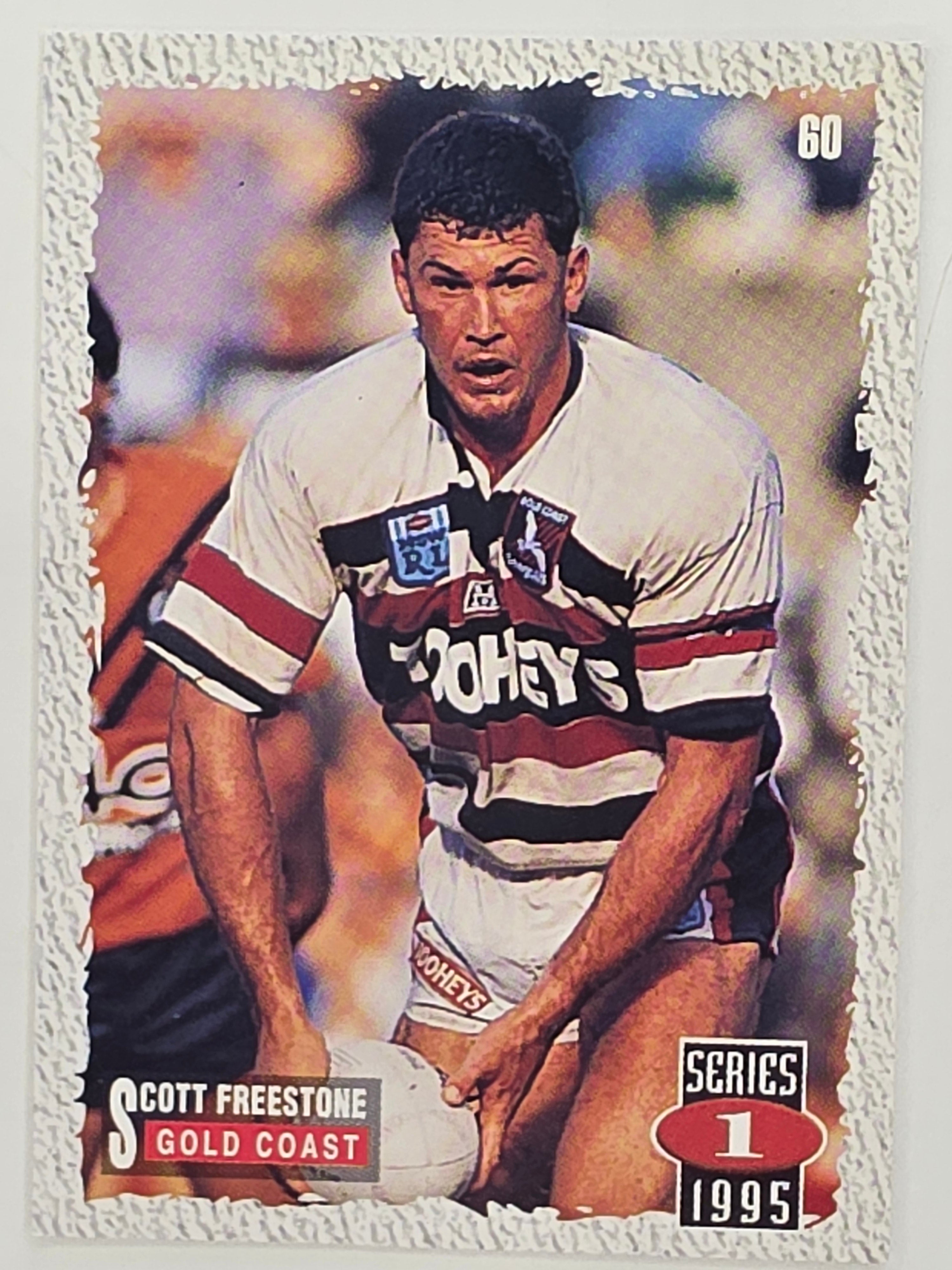 NRL 1995 Dynamic Series 1 Base Card #060 Scott Freestone Gold Coast Seagulls