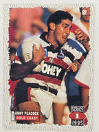 NRL 1995 Dynamic Series 1 Base Card #062 Danny Peacock Gold Coast Seagulls