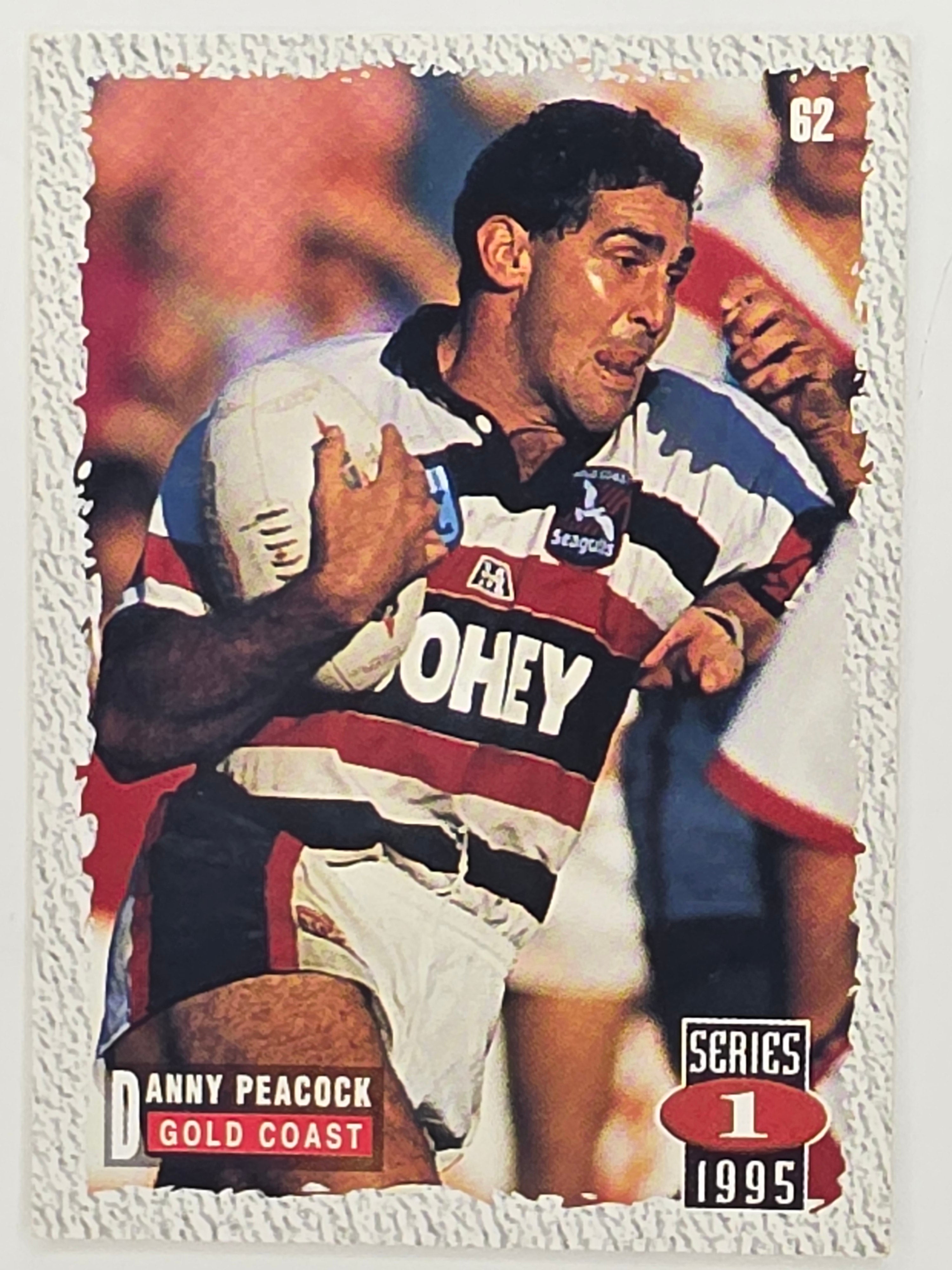 NRL 1995 Dynamic Series 1 Base Card #062 Danny Peacock Gold Coast Seagulls