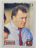 NRL 1995 Dynamic Series 1 Base Card #063 John Harvey Gold Coast Seagulls