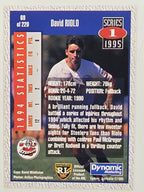 NRL 1995 Dynamic Series 1 Base Card #069 David Riolo Illawarra Steelers