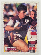 NRL 1995 Dynamic Series 1 Base Card #073 Mark Carroll Manly Warringah Sea Eagles