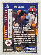 NRL 1995 Dynamic Series 1 Base Card #075 David Gillespie Manly Warringah Sea Eagles