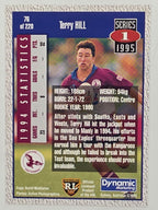 NRL 1995 Dynamic Series 1 Base Card #076 Terry Hill Manly Warringah Sea Eagles