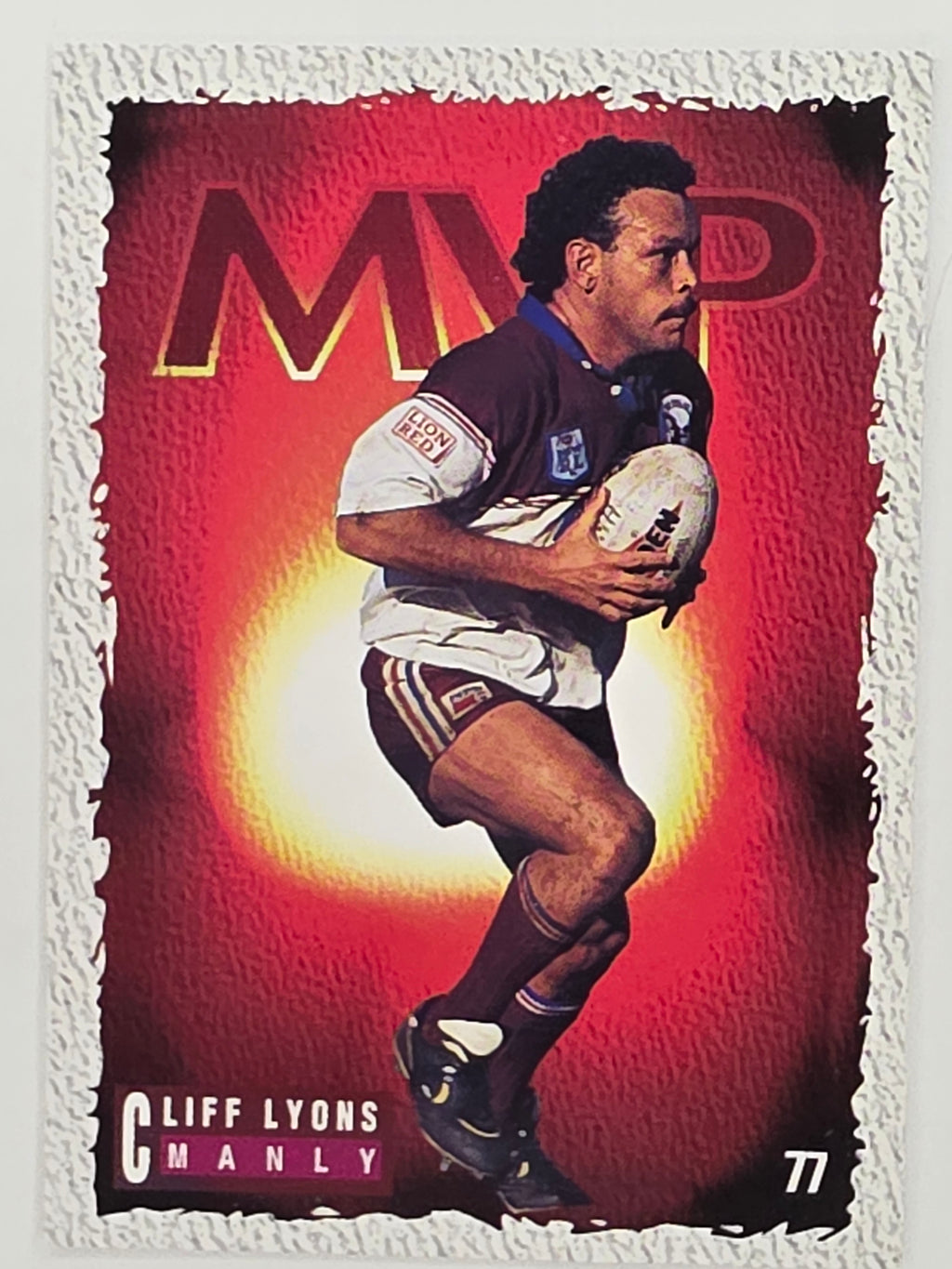 NRL 1995 Dynamic Series 1 Base Card #077 Cliff Lyons Manly Warringah Sea Eagles