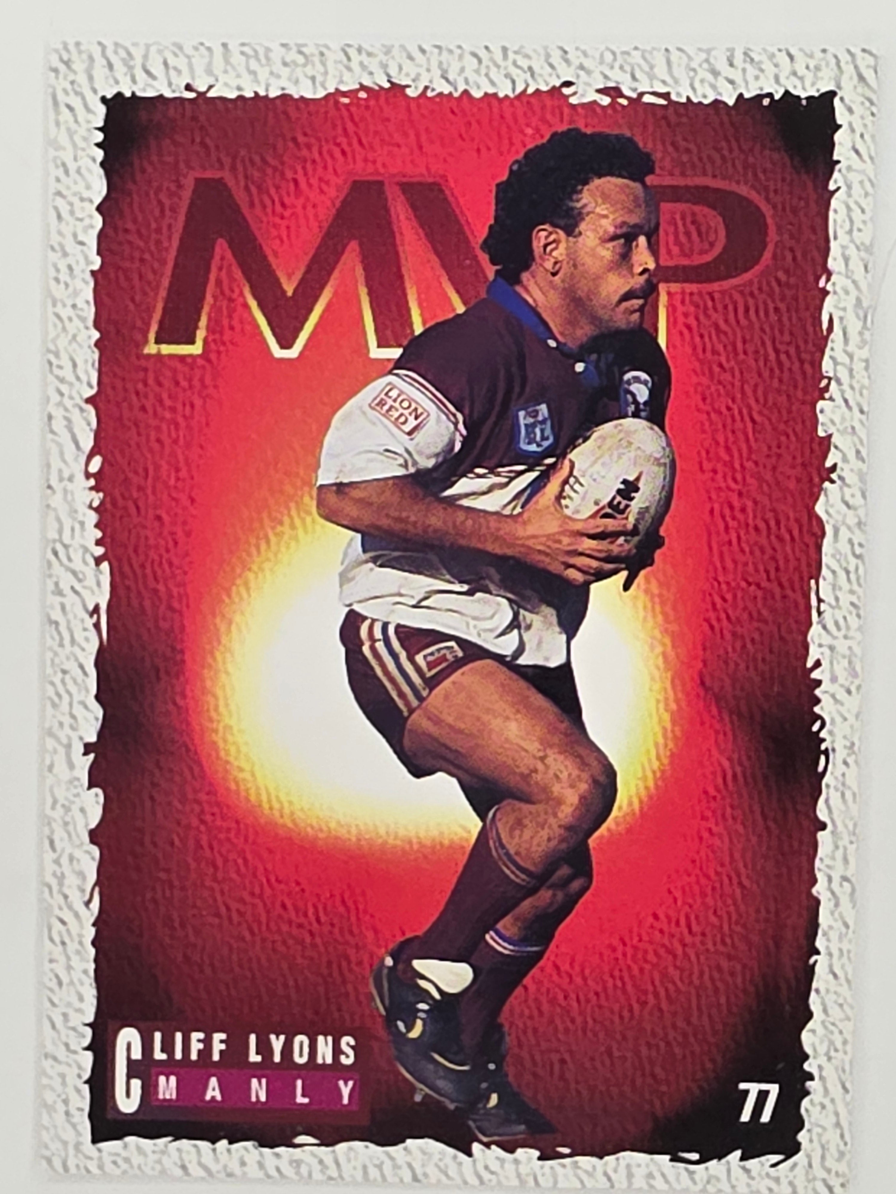 NRL 1995 Dynamic Series 1 Base Card #077 Cliff Lyons Manly Warringah Sea Eagles