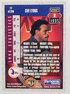 NRL 1995 Dynamic Series 1 Base Card #077 Cliff Lyons Manly Warringah Sea Eagles