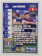 NRL 1995 Dynamic Series 1 Base Card #082 Jamie Ainscough Newcastle Knights