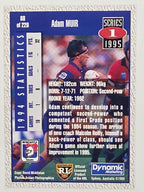 NRL 1995 Dynamic Series 1 Base Card #088 Adam Muir Newcastle Knights