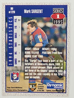 NRL 1995 Dynamic Series 1 Base Card #090 Mark Sargent Newcastle Knights