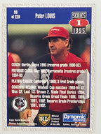 NRL 1995 Dynamic Series 1 Base Card #099 Peter Louis North Sydney Bears