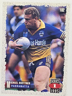 NRL 1995 Dynamic Series 1 Base Card #102 Michael Buettner Parramatta Eels
