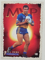 NRL 1995 Dynamic Series 1 Base Card #103 Paul Dunn Parramatta Eels