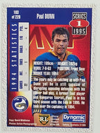 NRL 1995 Dynamic Series 1 Base Card #103 Paul Dunn Parramatta Eels