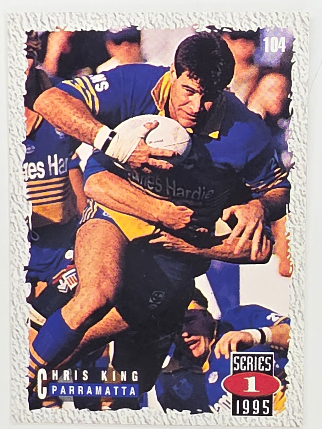 NRL 1995 Dynamic Series 1 Base Card #104 Chris King Parramatta Eels