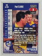 NRL 1995 Dynamic Series 1 Base Card #105 Paul Clarke Parramatta Eels