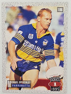 NRL 1995 Dynamic Series 1 Base Card #106 Michael Speechley Parramatta Eels