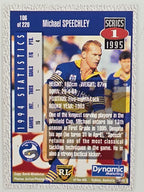 NRL 1995 Dynamic Series 1 Base Card #106 Michael Speechley Parramatta Eels