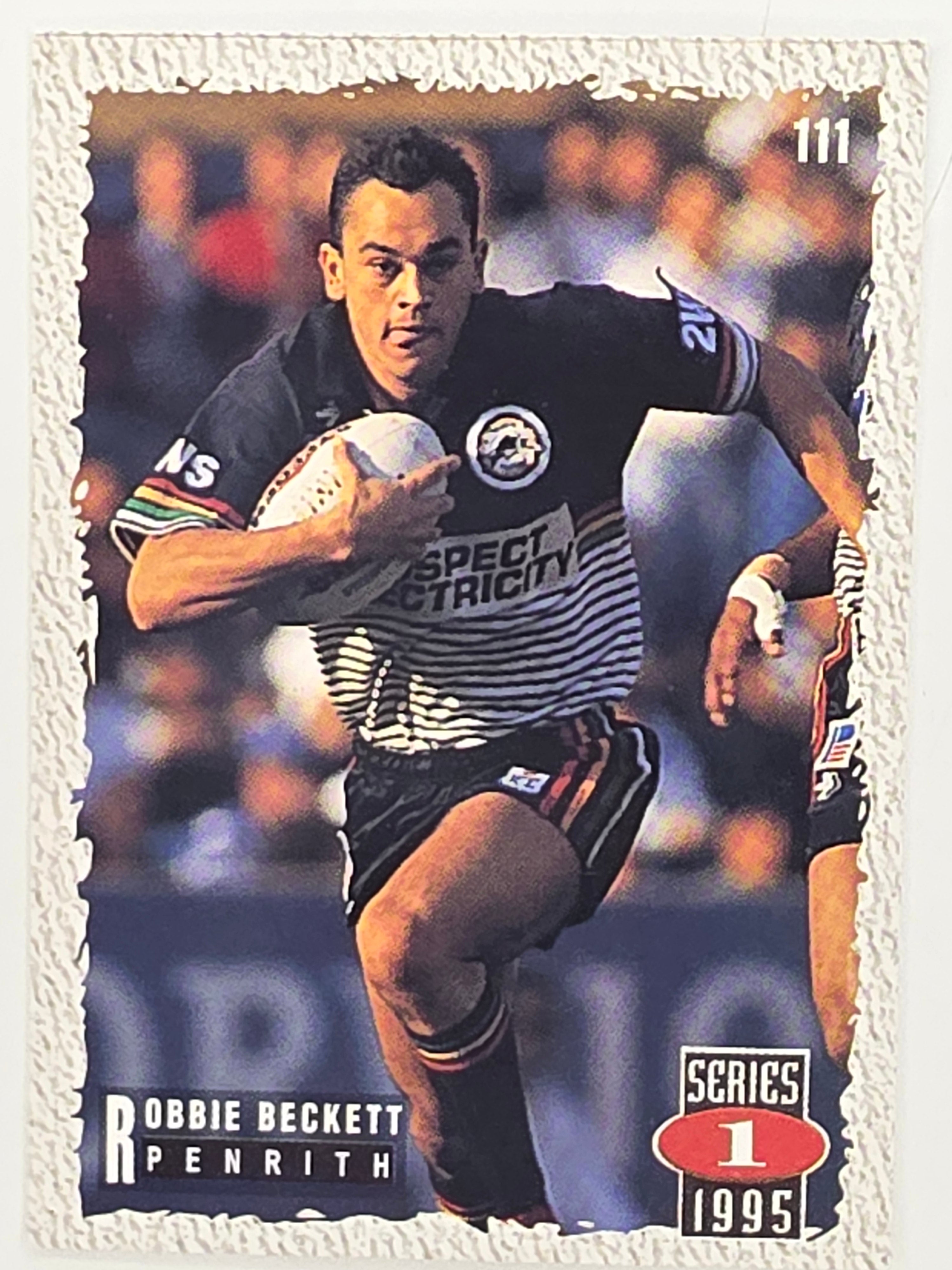NRL 1995 Dynamic Series 1 Base Card #111 Robbie Beckett Penrith Panthers