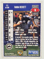 NRL 1995 Dynamic Series 1 Base Card #111 Robbie Beckett Penrith Panthers