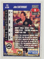 NRL 1995 Dynamic Series 1 Base Card #113 John Cartwright Penrith Panthers