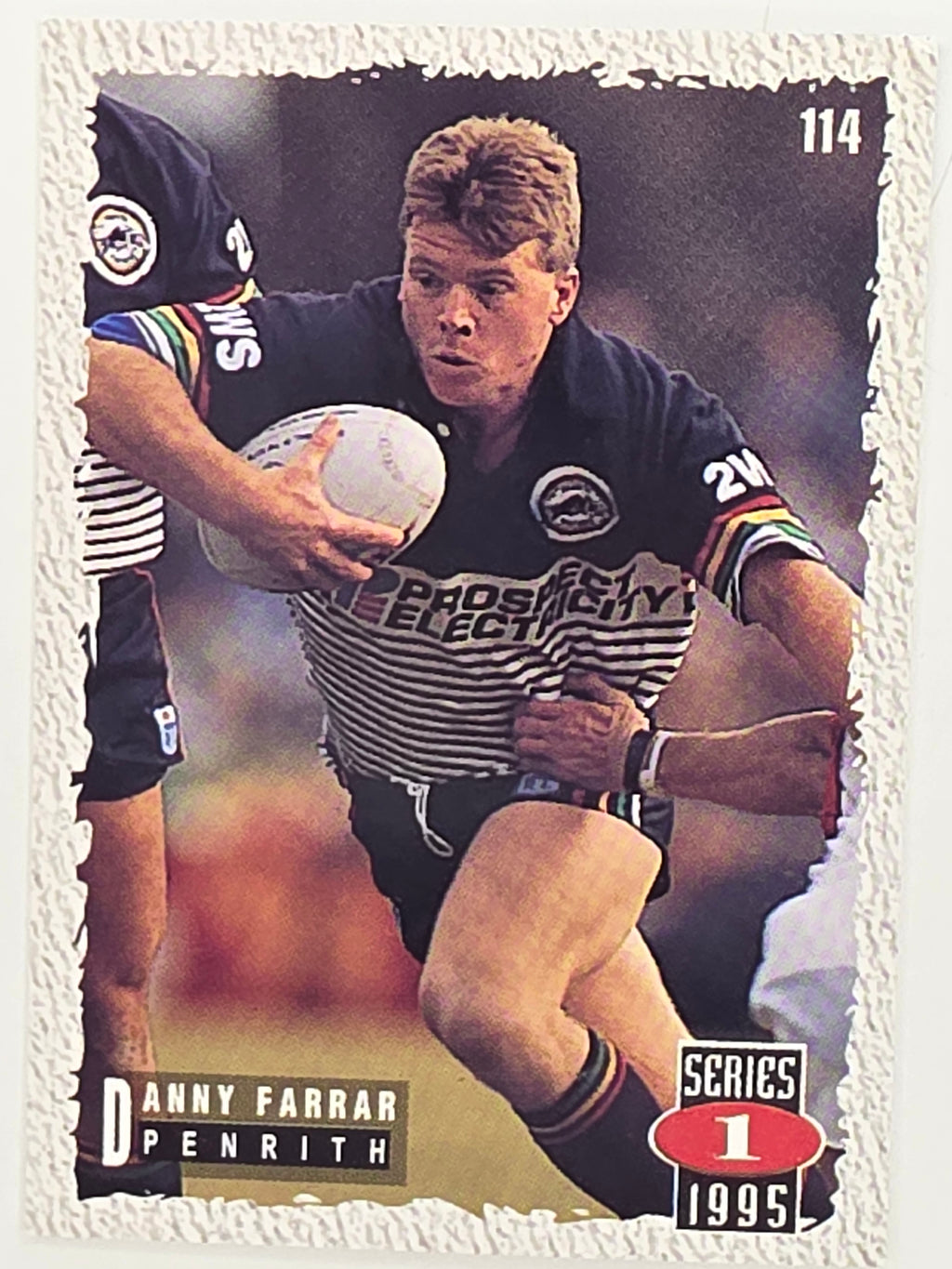 NRL 1995 Dynamic Series 1 Base Card #114 Danny Farrar Penrith Panthers