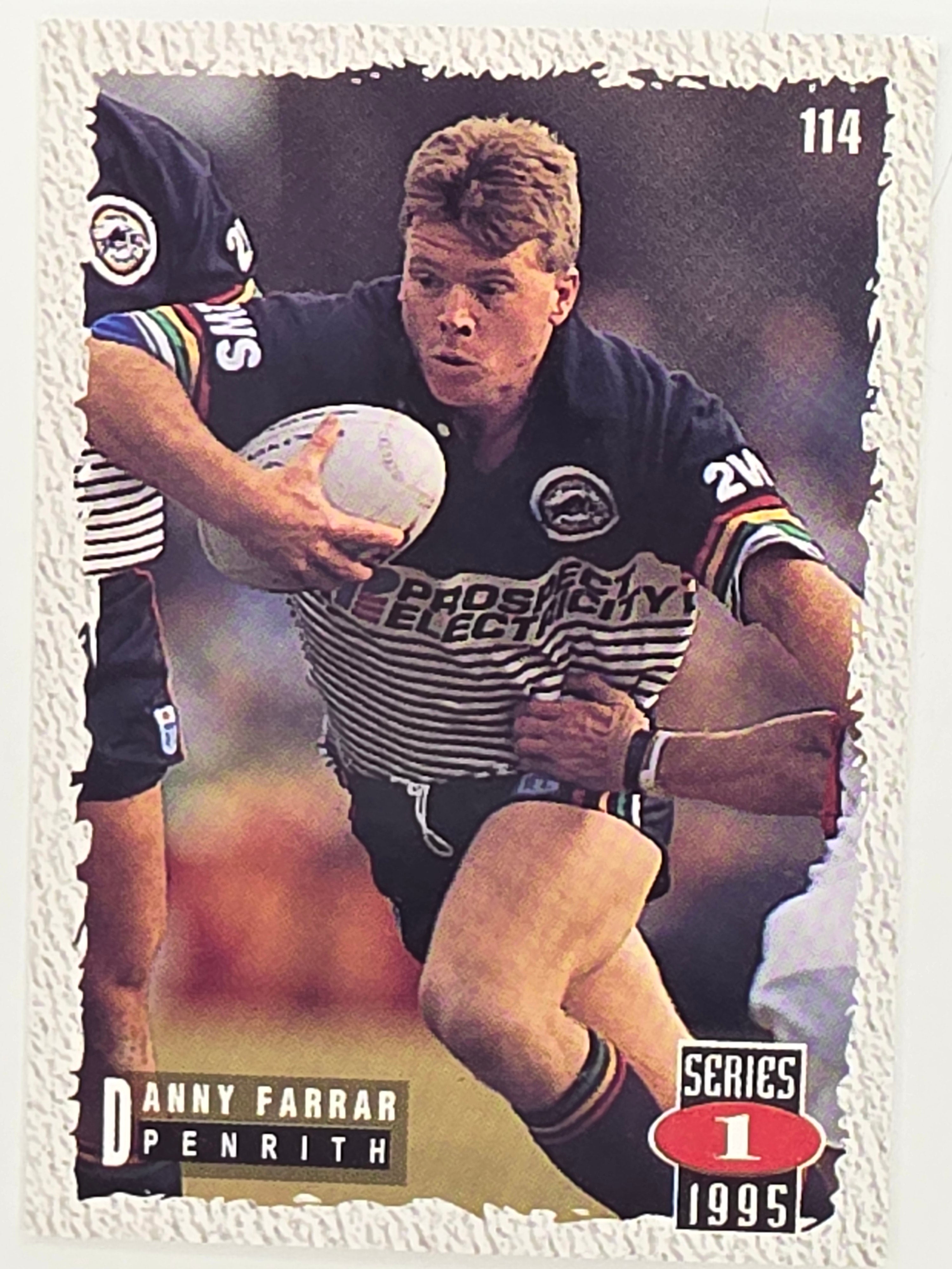 NRL 1995 Dynamic Series 1 Base Card #114 Danny Farrar Penrith Panthers