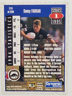NRL 1995 Dynamic Series 1 Base Card #114 Danny Farrar Penrith Panthers