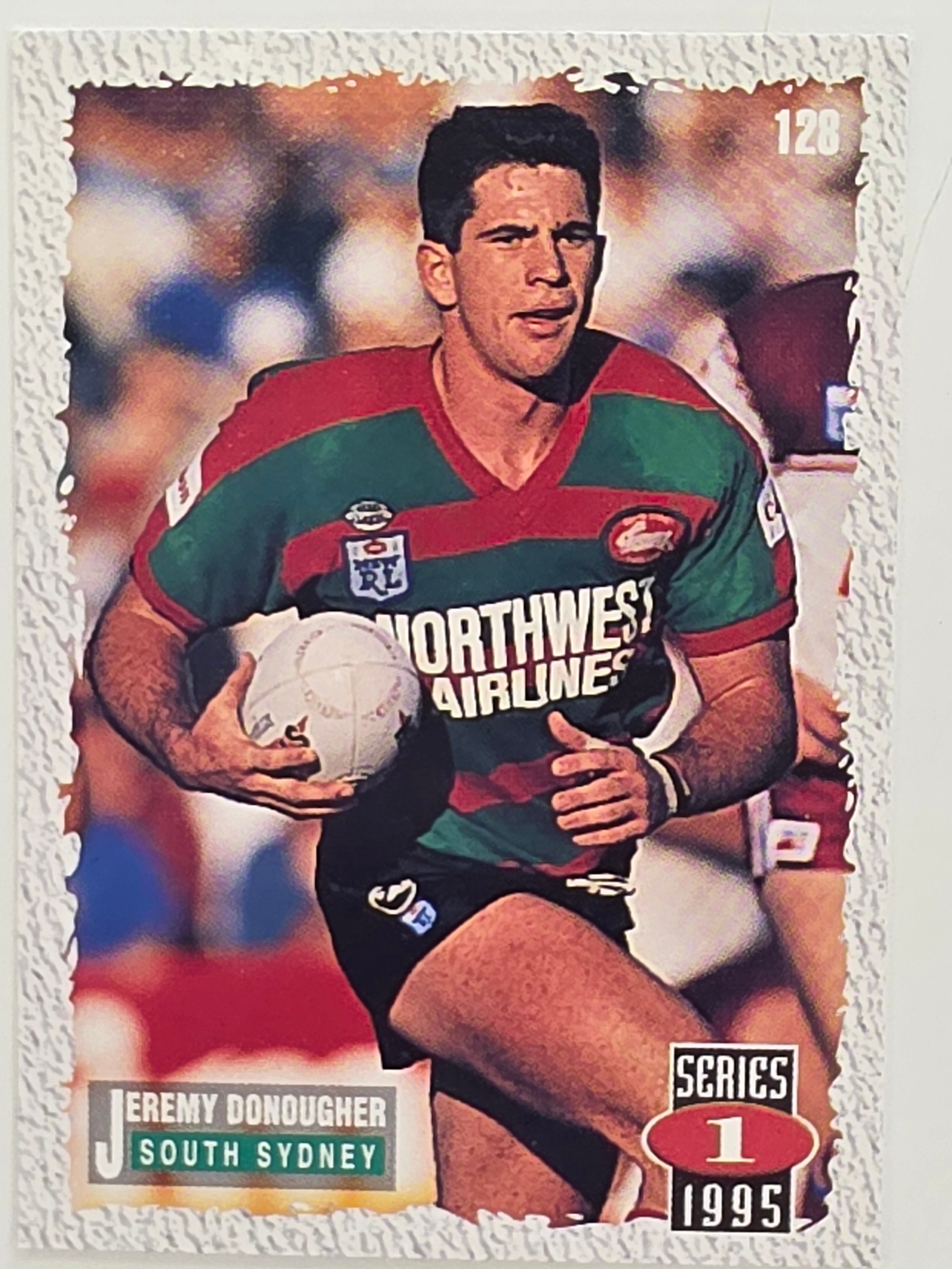 NRL 1995 Dynamic Series 1 Base Card #128 Jeremy Donougher South Sydney Rabbitohs
