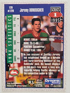 NRL 1995 Dynamic Series 1 Base Card #128 Jeremy Donougher South Sydney Rabbitohs