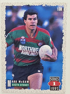 NRL 1995 Dynamic Series 1 Base Card #130 Mark McGaw South Sydney Rabbitohs