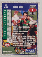 NRL 1995 Dynamic Series 1 Base Card #131 Duncan McRae South Sydney Rabbitohs