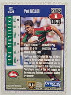 NRL 1995 Dynamic Series 1 Base Card #132 Paul Mellor South Sydney Rabbitohs