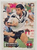 NRL 1995 Dynamic Series 1 Base Card #136 Steve Georgallis Western Suburbs Magpies