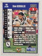 NRL 1995 Dynamic Series 1 Base Card #136 Steve Georgallis Western Suburbs Magpies
