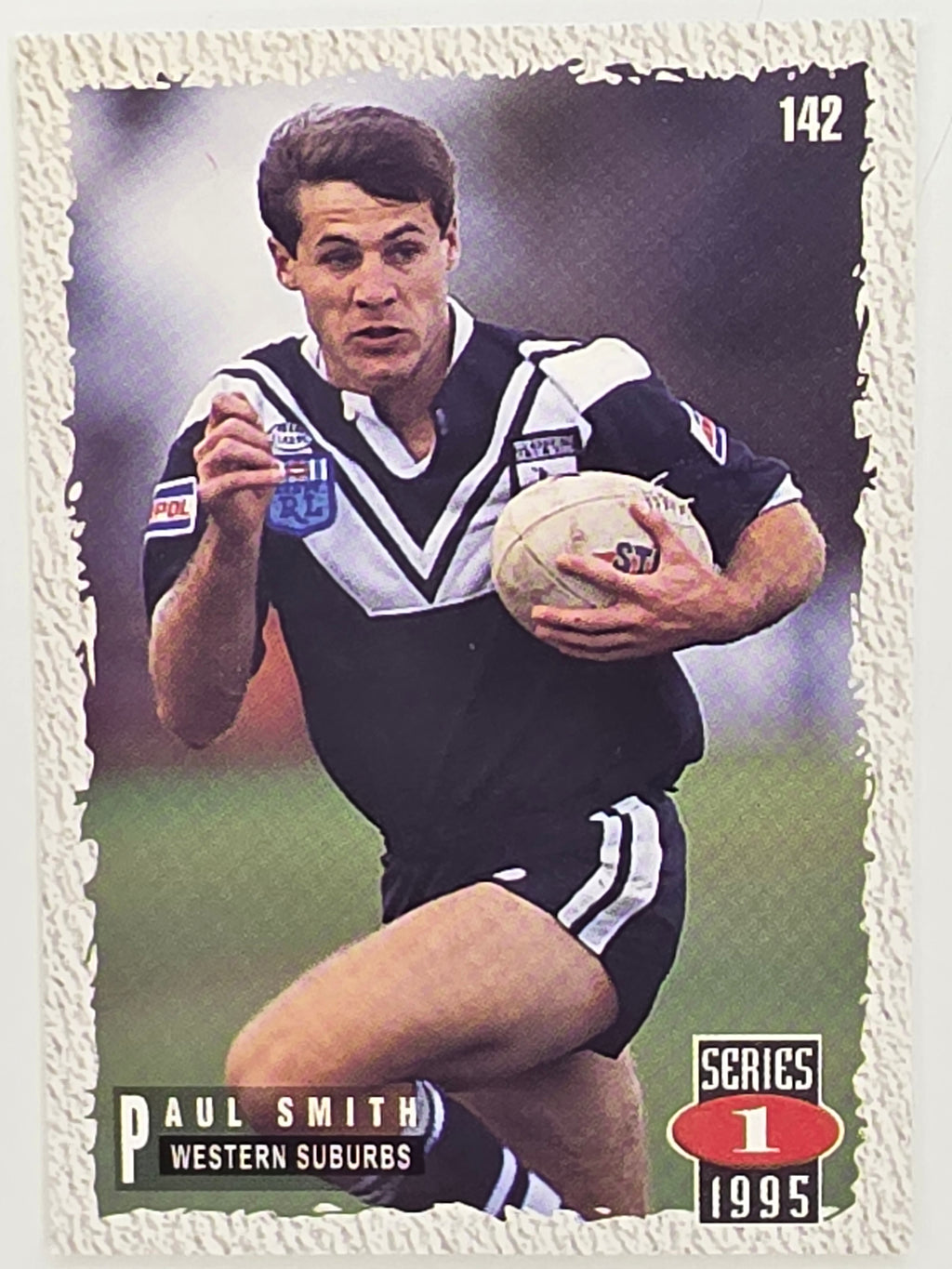 NRL 1995 Dynamic Series 1 Base Card #142 Paul Smith Western Suburbs Magpies
