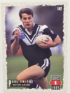 NRL 1995 Dynamic Series 1 Base Card #142 Paul Smith Western Suburbs Magpies