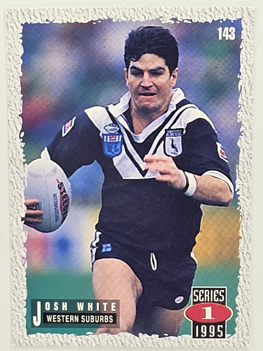 NRL 1995 Dynamic Series 1 Base Card #143 Josh White Western Suburbs Magpies