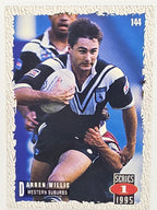 NRL 1995 Dynamic Series 1 Base Card #144 Darren Willis Western Suburbs Magpies
