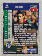 NRL 1995 Dynamic Series 1 Base Card #148 Phil Blake Auckland Warriors