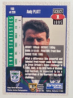 NRL 1995 Dynamic Series 1 Base Card #153 Andy Platt Auckland Warriors