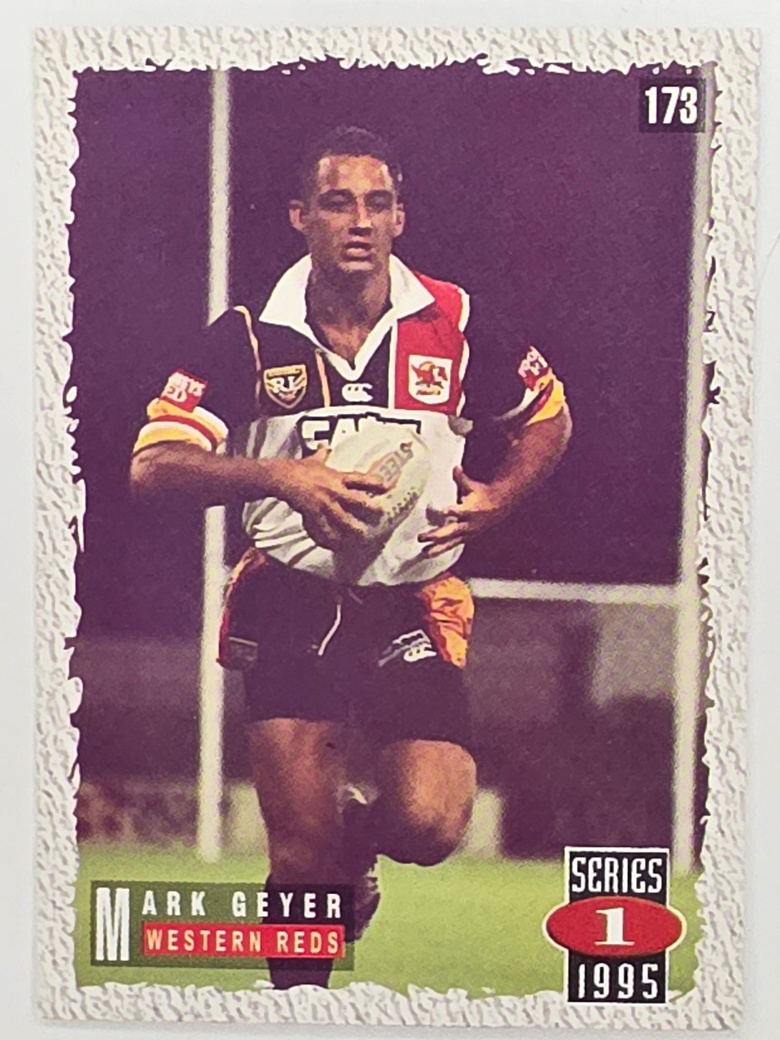 NRL 1995 Dynamic Series 1 Base Card #173 Mark Geyer Western Reds